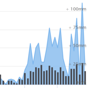 Rainfall graph